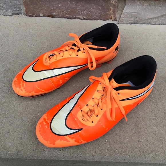 nike hypervenom orange white